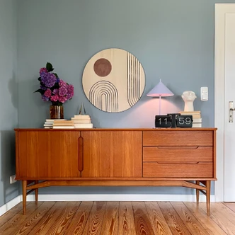 Trätavla 1X Studio - Bågar och knoppar - Rund 