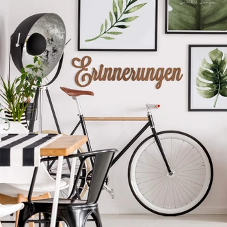Holzbuchstaben Mahagoni Erinnerungen 