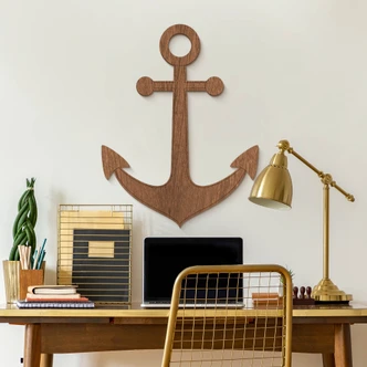 Decoro in legno - Ancora 