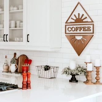 Decoro in legno - Coffee 