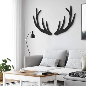 MDF - Holzdeko - Geweih (2-teilig) 