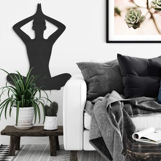 MDF - Holzdeko - Yoga Pose sitzend 02 