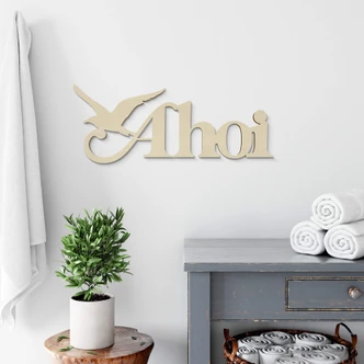 Decoro in legno -Ahoi 