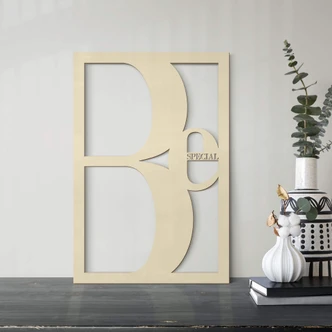 Decoro in legno - Be special - pioppo 