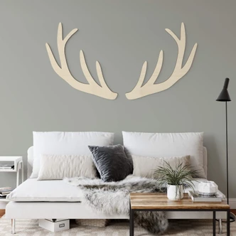 Décoration murale en bois - Placage peuplier - Les bois (2 parties) 