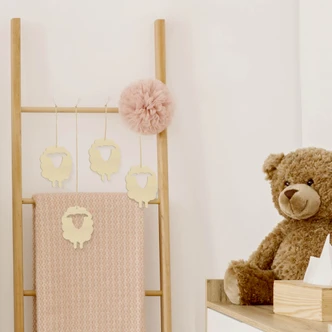 Decoro in legno - Pecorelle - pioppo 