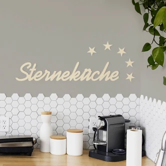 Holzbuchstaben Sterneküche  