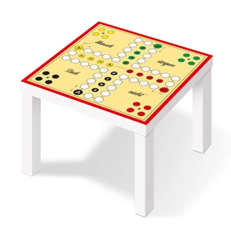 Vinilo adhesivo Mensch ärgere dich nicht 4er Original 56x56 cm 