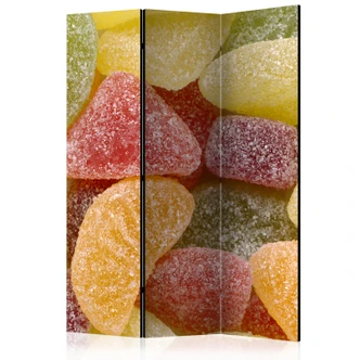 Kamerscherm - Heerlijke fruitgums, 3-delig Kamerscherm - Heerlijke fruitgums, 3-delig