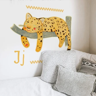 Muursticker Loske J is van Jaguar 