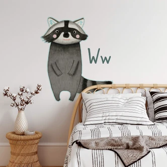 Muursticker Loske W is van Wasbeer 