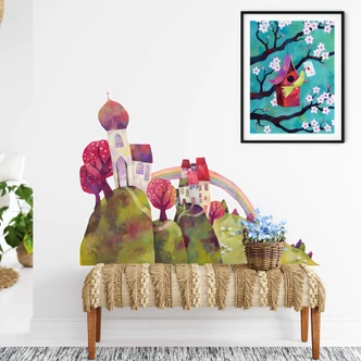 Wandtattoo Blanz - Die Dorfkirche Wandtattoo Blanz - Die Dorfkirche