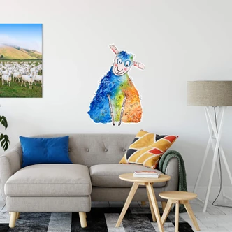 Muursticker Hagenmeyer – Happy Sheep 
