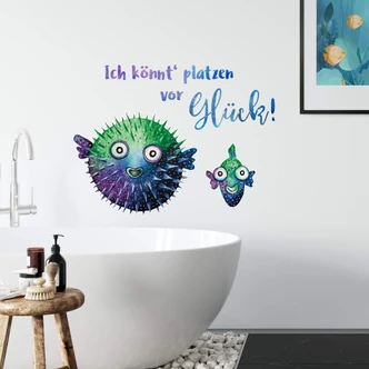 Wandtattoo Hagenmeyer - Könnt platzen vor Glück 