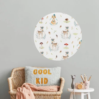 Muursticker Kvilis - Hertjes en Vosjes - rond 