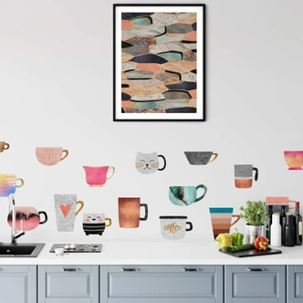 Wandtattoo Fredriksson - Kaffeetassen-Set - buntes Allerlei Wandtattoo Fredriksson - Kaffeetassen-Set - buntes Allerlei
