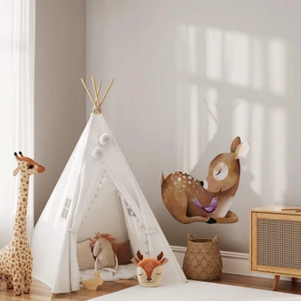 Muursticker Blanz- Liggend Hertje 