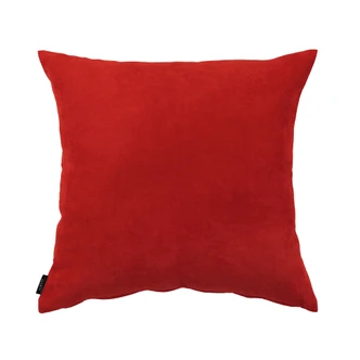 Uni Kissenhülle in rot in 50x50 cm 