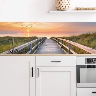 Küchenrückwand Dünen im Sonnenuntergang 