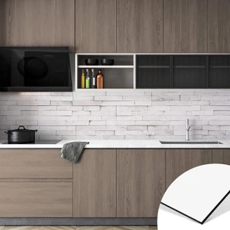 Küchenrückwand 1X Studio - Weiße Mauer 