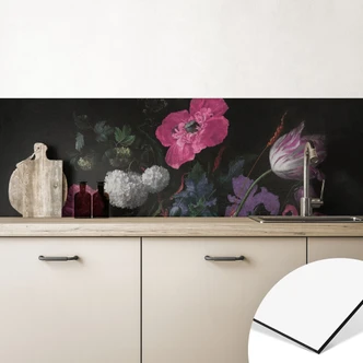 Küchenrückwand Florales Bouquet im Mignon-Stil - Bloomery Decor 