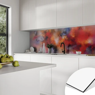 Fond de cuisine Explosion de couleurs abstraites - Fedrau 