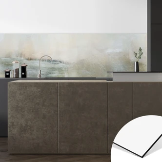 Køkken backsplash Gyldent abstrakt - Hobday 