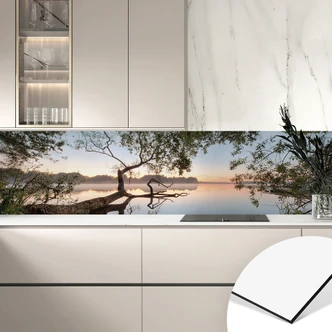 Küchenrückwand Blick auf den See - Seelandschaft - Keller 