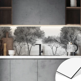 Küchenrückwand Idyllische Pflanzenlandschaft - Ms Tiff 