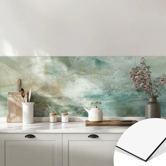 Stænkplade til køkken salviegrønt tågelys - Schmucker 