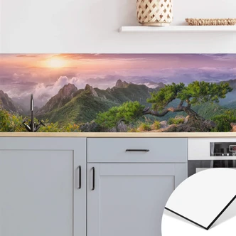 Küchenrückwand Seo - Grüne Berglandschaft 