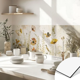 Küchenrückwand Wilde Wiesenblumen im Sonnenlicht - Talen 