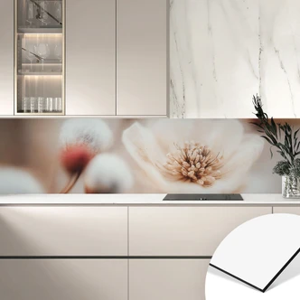 Bloemen Keukenachterwand Boho Blossom Zacht Beige - Treechild 