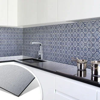 Küchenrückwand - Alu-Dibond-Silber - Holland Kac Küchenrückwand - Alu-Dibond-Silber - Holland Kac