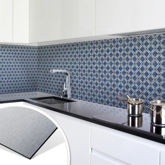 Küchenrückwand - Alu-Dibond-Silber - Holland Kac Küchenrückwand - Alu-Dibond-Silber - Holland Kac
