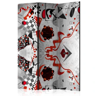 Kamerscherm - Geometrische kosmos, 3-delig 