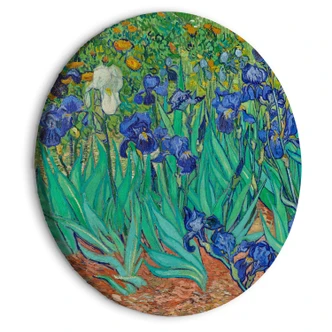 Rundes Leinwandbild van Gogh - Schwertlilien 