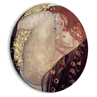 Rundes Leinwandbild Klimt - Danaë 