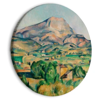 Rundes Leinwandbild Cézanne - Mont Sainte-Victoire 