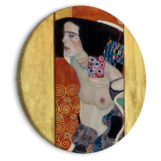 Rundes Leinwandbild Klimt - Judith II 