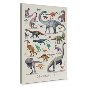 Leinwandbild Braun - Dinosaurs 