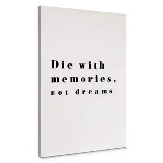 Canvastavla 1X Studio - Dö med minnen 