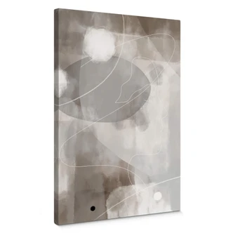 Canvastavla 1X Studio - Linjekonst Kvinnoporträtt 