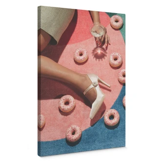 Canvastavla 1X Studio - Rosa picknick 