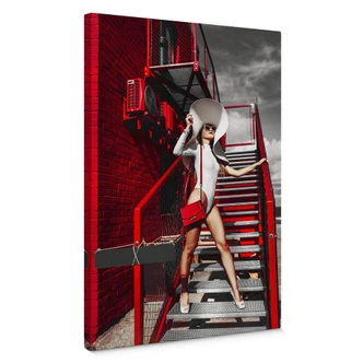 Lienzo Bolgov - Modelo Blanco Rojo 