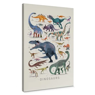 Canvas Braun - Dinosaurs part 2 