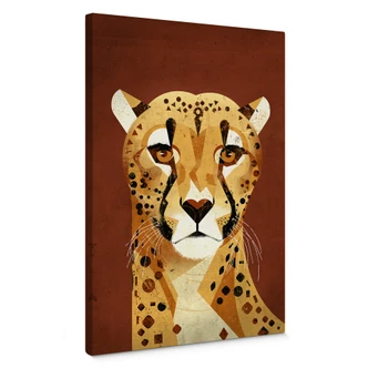 Brun Canvastavla - Gepard 