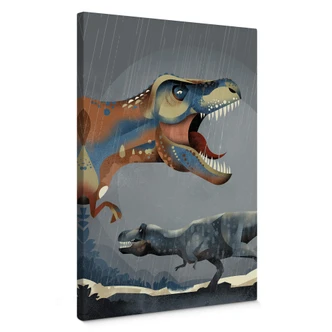 Canvas Braun - T-Rex 