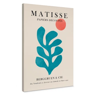 Canvas print exhibition Paris 1953 in Matisse style - Costa Canvas print exhibition Paris 1953 in Matisse style - Costa