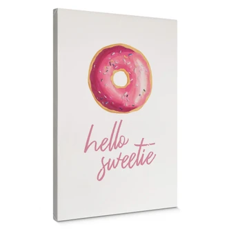 Leinwandbild Donuts - Hello Sweetie 